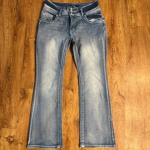 Sky Premium Collection Cross Embellished Boot Cut Jeans - 11/12